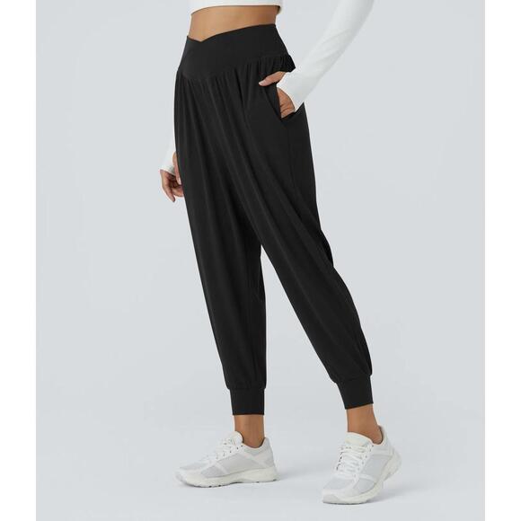 NWT Halara High Waisted Crossover Pocket Waffle Yoga Joggers Size XS - Picture 4 of 9